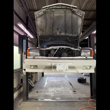 車体がふわふわするとのことで入庫