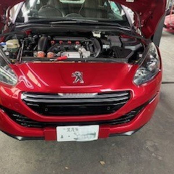 プジョー　ヘッドライトコーティング