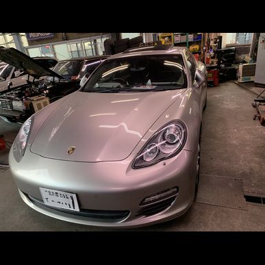 パナメーラ　ルーフライニング張替