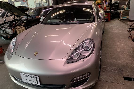 パナメーラ　ルーフライニング張替