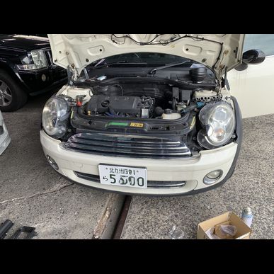 自社　MINI　エアコン修理