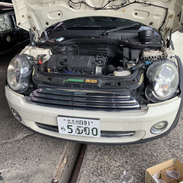 自社　MINI　エアコン修理