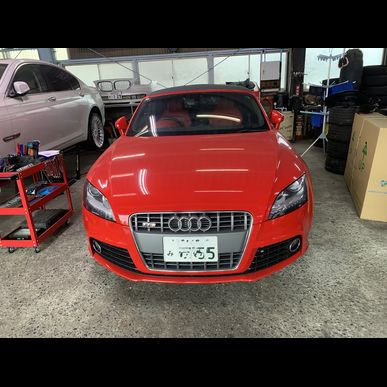 アウディ　車検　オープン修理