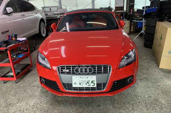 アウディ　車検　オープン修理